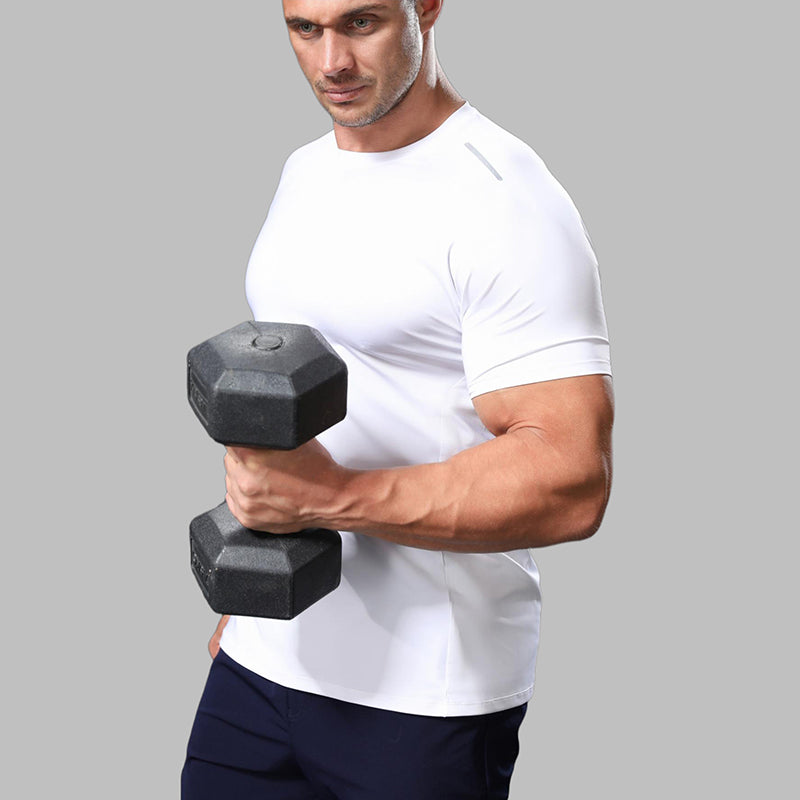 Mens Sportswear Training 88%polyester 12%spandex Tshirt L-325315