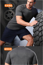 Mens Sportswear Training 88%polyester 12%spandex Tshirt L-325315