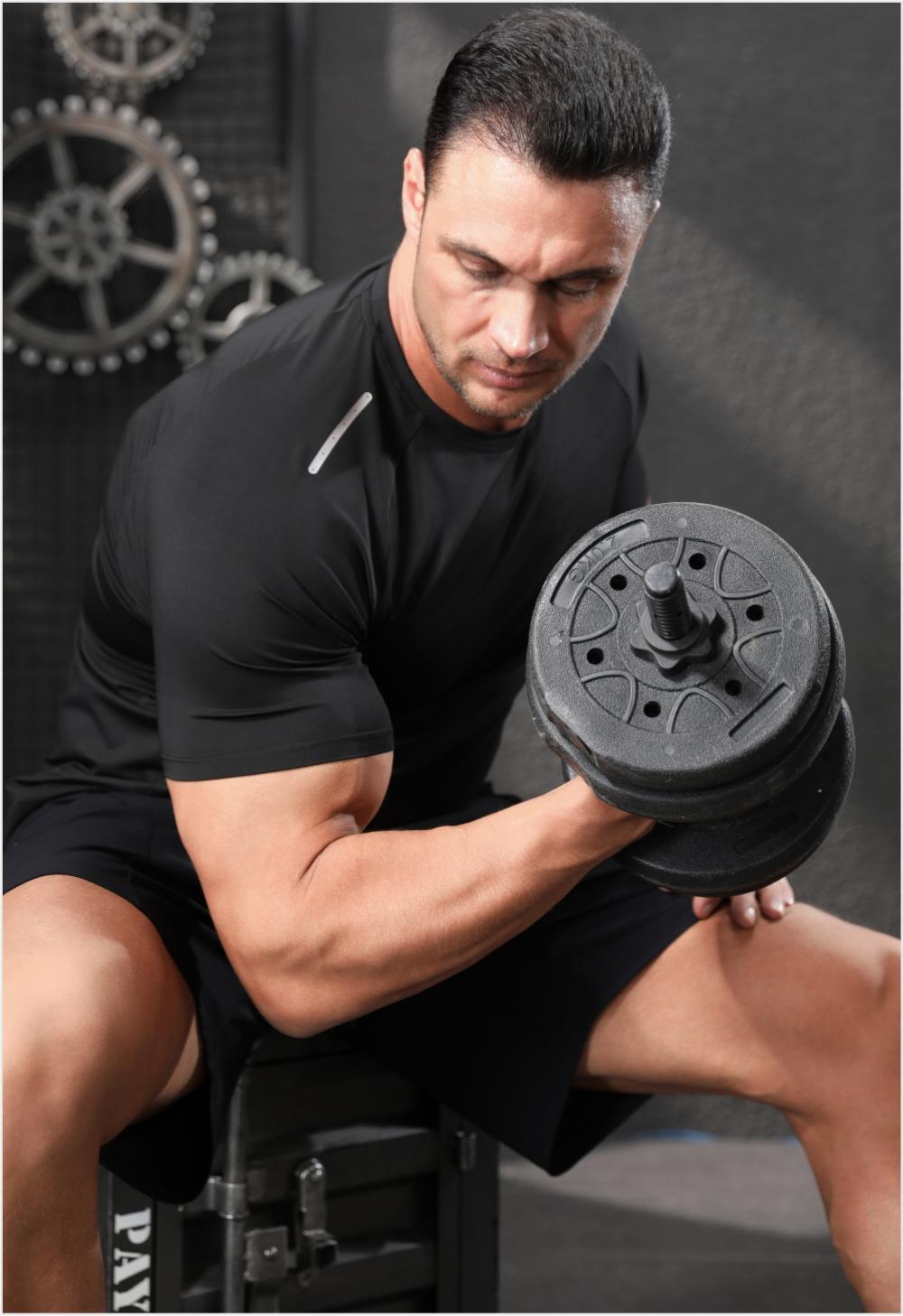 Mens Sportswear Training 88%polyester 12%spandex Tshirt L-325315