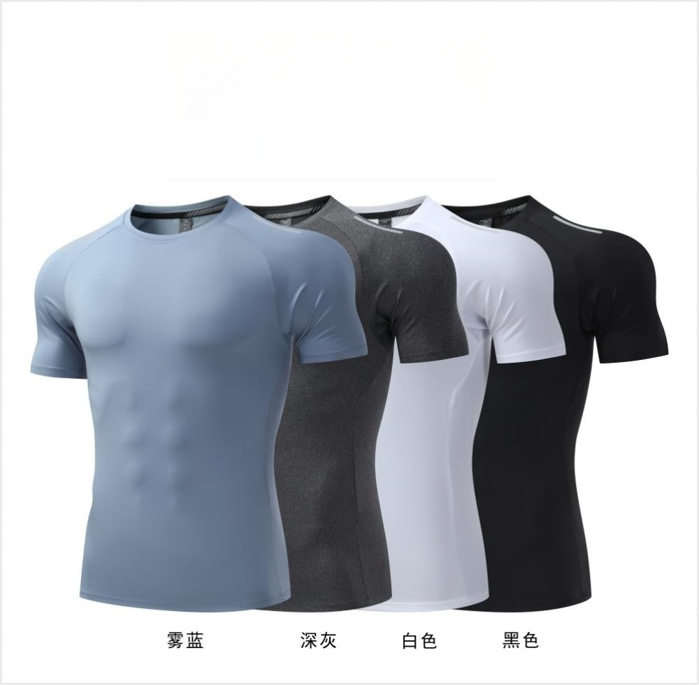 Mens Sportswear Training 88%polyester 12%spandex Tshirt L-325315
