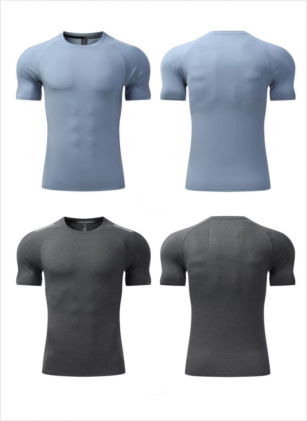 Mens Sportswear Training 88%polyester 12%spandex Tshirt L-325315