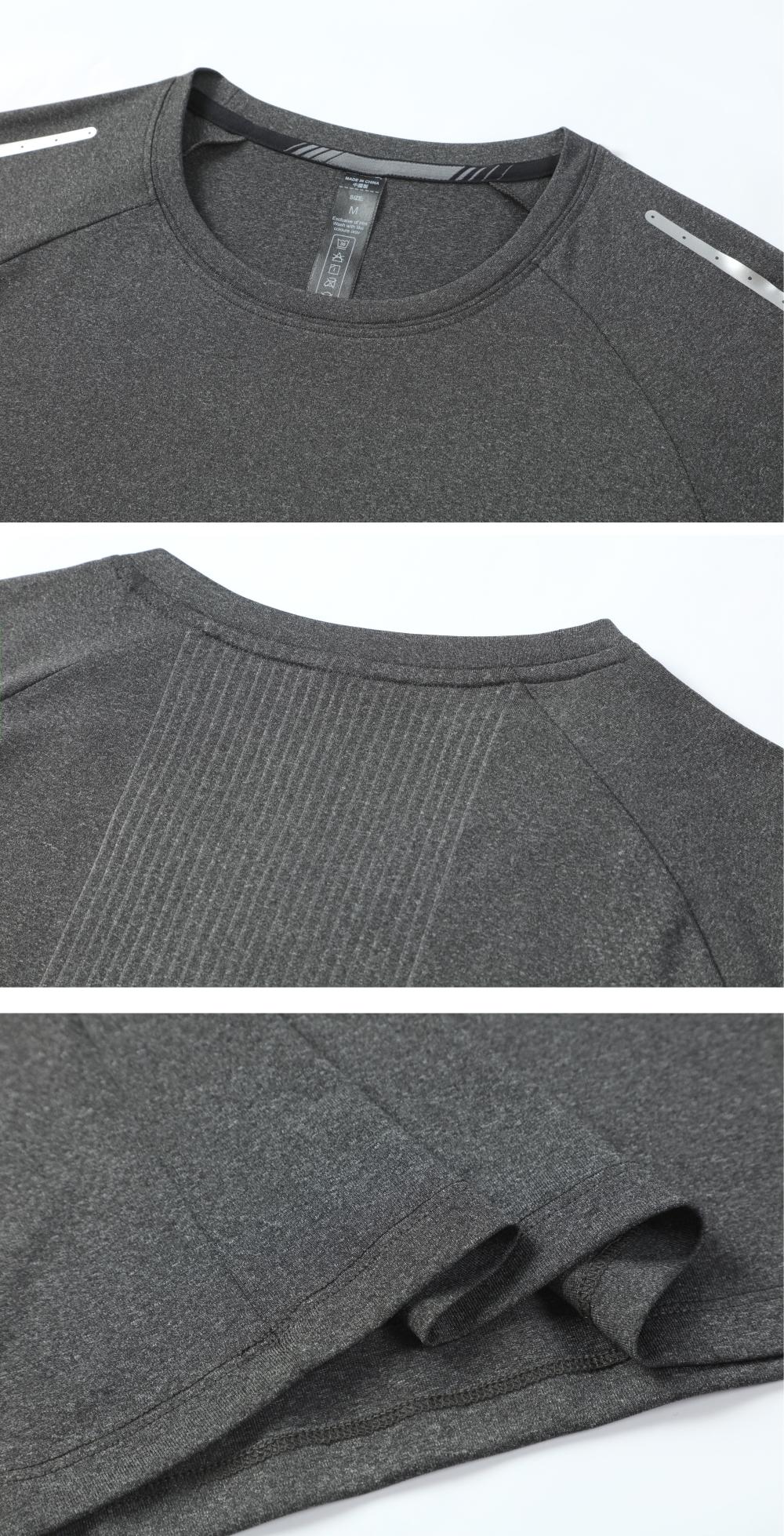 Mens Sportswear Training 88%polyester 12%spandex Tshirt L-325315