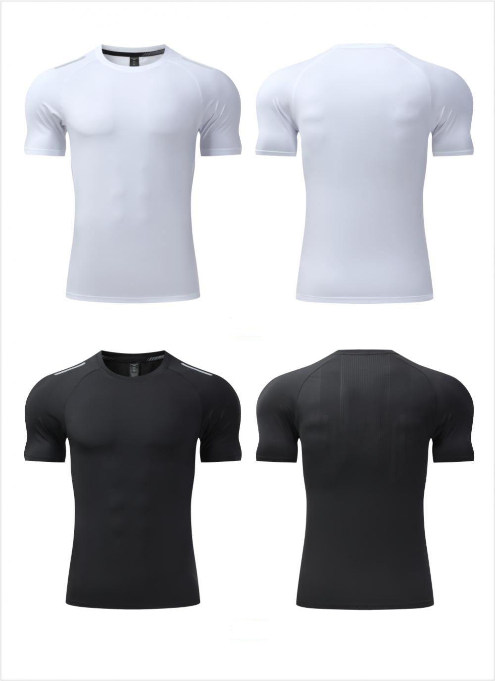 Mens Sportswear Training 88%polyester 12%spandex Tshirt L-325315