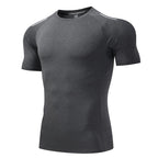 Mens Sportswear Training 88%polyester 12%spandex Tshirt L-325315 - Honfitwear