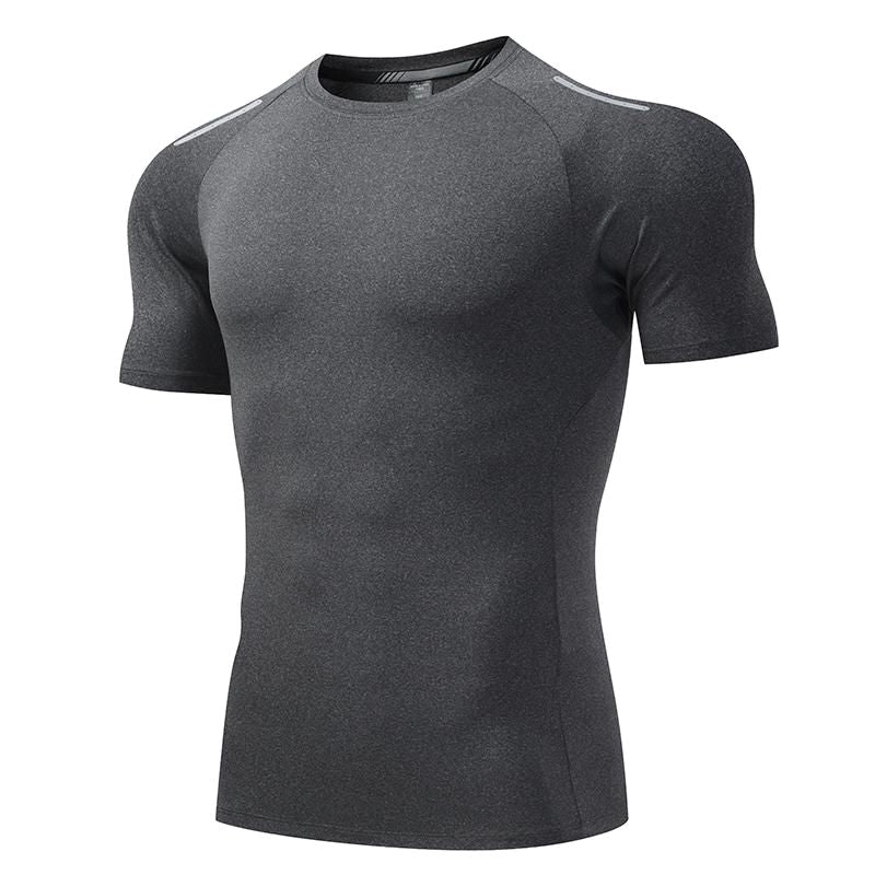 Mens Sportswear Training 88%polyester 12%spandex Tshirt L-325315 - Honfitwear