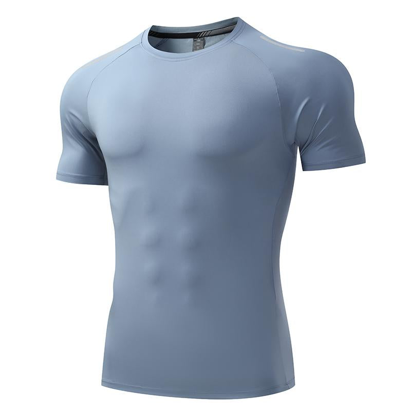 Mens Sportswear Training 88%polyester 12%spandex Tshirt L-325315