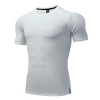 Mens Fitness Running 95%polyester 5%spandex Tshirt L-325316