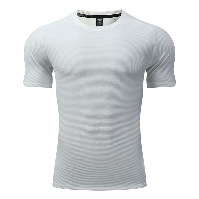 Mens Fitness Running 95%polyester 5%spandex Tshirt L-325316