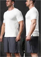 Mens Fitness Running 95%polyester 5%spandex Tshirt L-325316