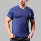 Mens Training Fitness 87%nylon 13%spandex Tshirt L-325317