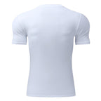 Mens Training Fitness 87%nylon 13%spandex Tshirt L-325317