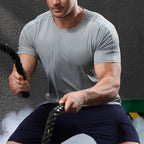Mens Training Fitness 87%nylon 13%spandex Tshirt L-325317