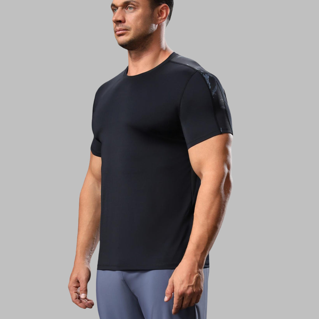 Mens Training Fitness 87%nylon 13%spandex Tshirt L-325317
