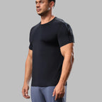 Mens Training Fitness 87%nylon 13%spandex Tshirt L-325317