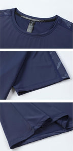 Mens Training Fitness 87%nylon 13%spandex Tshirt L-325317