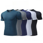 Mens Training Fitness 87%nylon 13%spandex Tshirt L-325317