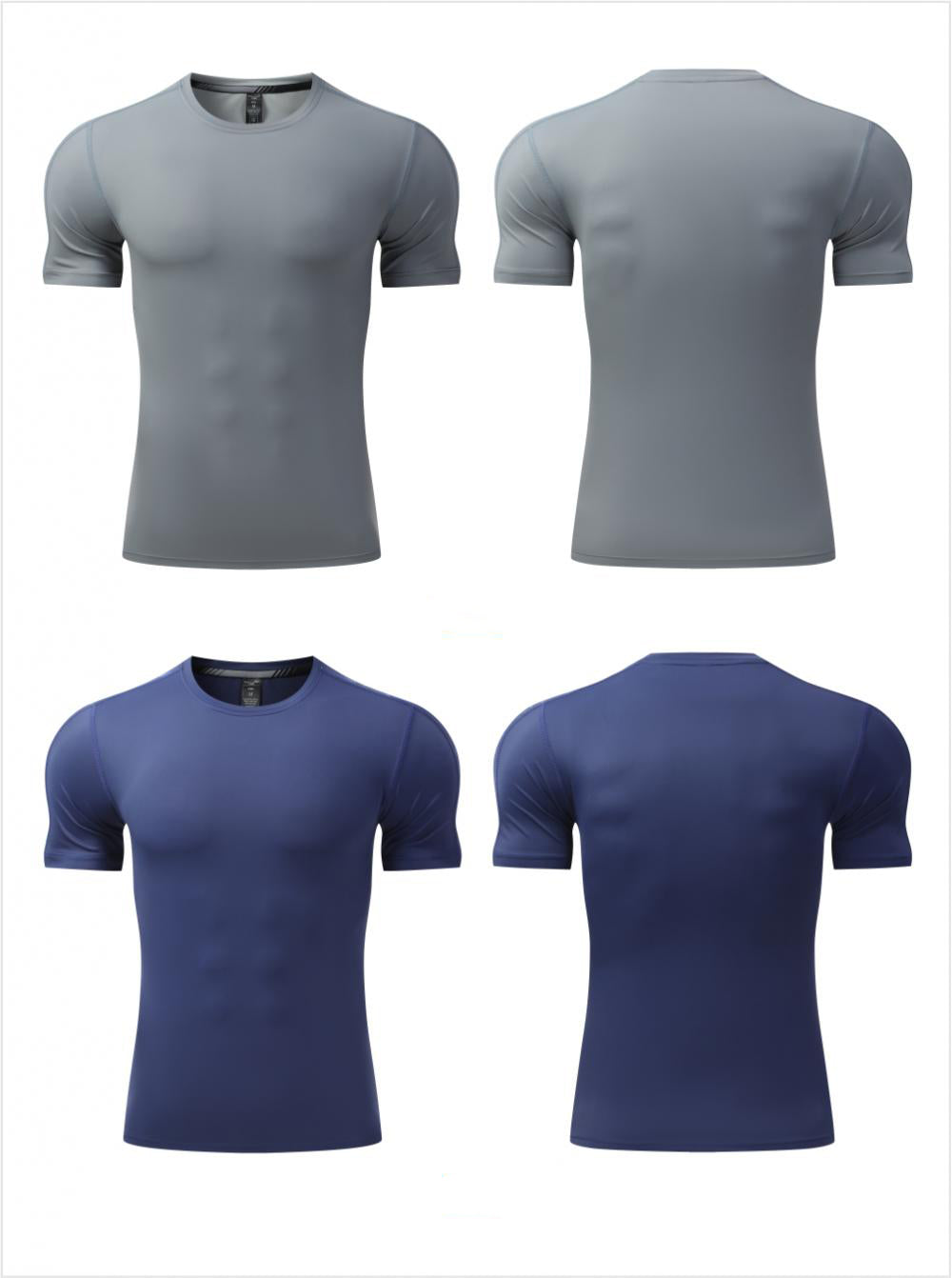 Mens Training Fitness 87%nylon 13%spandex Tshirt L-325317