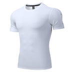 Mens Training Fitness 87%nylon 13%spandex Tshirt L-325317