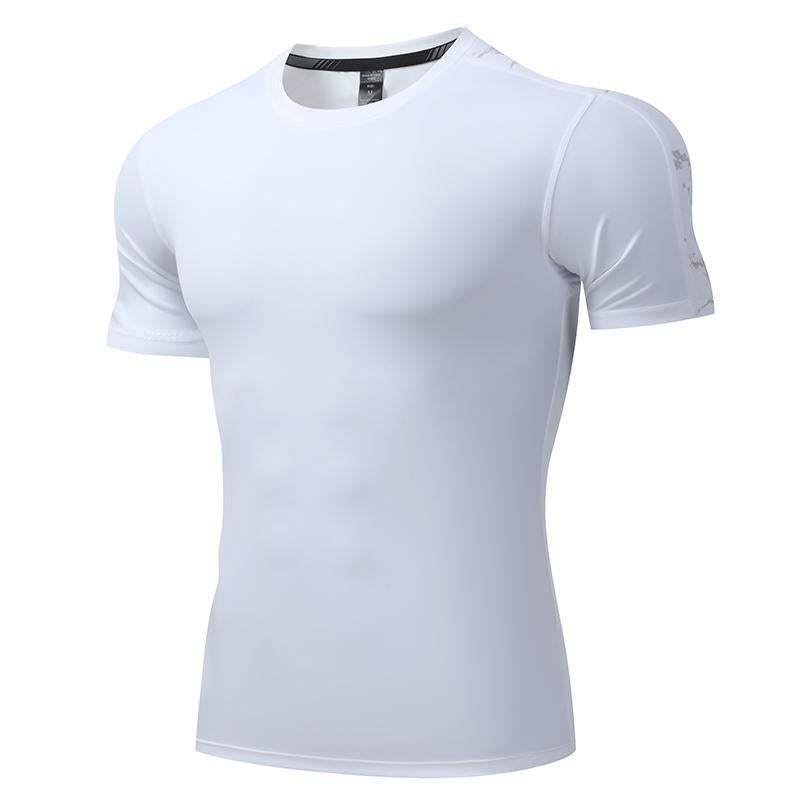 Mens Training Fitness 87%nylon 13%spandex Tshirt L-325317