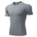 Mens Training Fitness 87%nylon 13%spandex Tshirt L-325317
