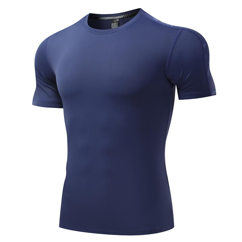 Mens Training Fitness 87%nylon 13%spandex Tshirt L-325317