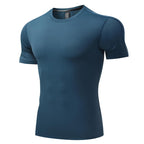 Mens Training Fitness 87%nylon 13%spandex Tshirt L-325317