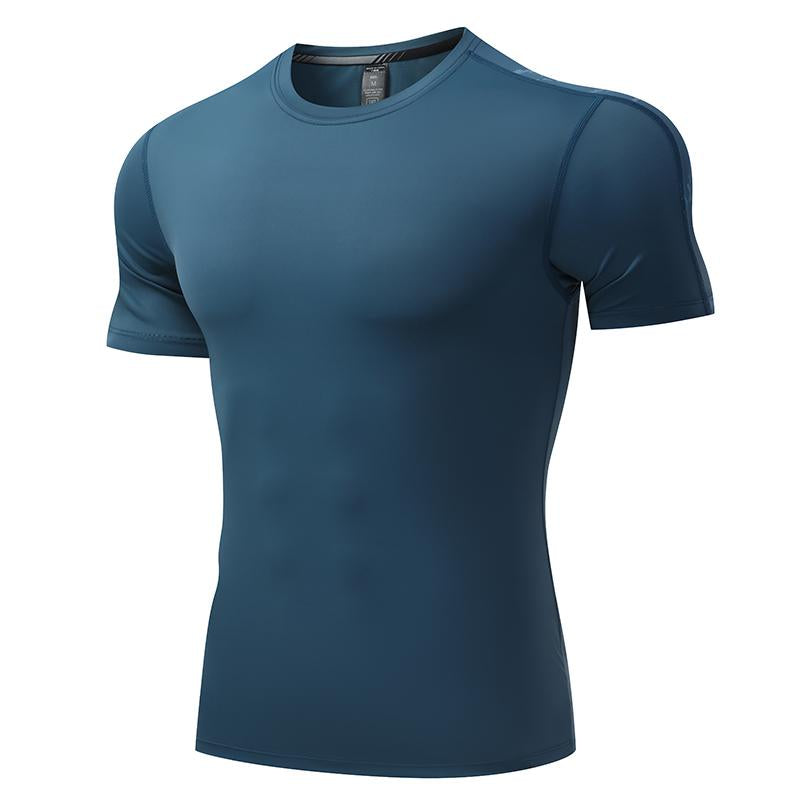 Mens Training Fitness 87%nylon 13%spandex Tshirt L-325317