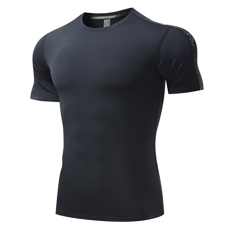 Mens Training Fitness 87%nylon 13%spandex Tshirt L-325317