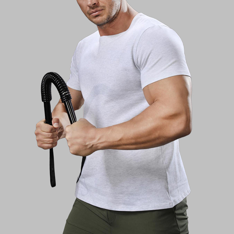Mens Casual Sports 95%cotton 5%spandex Tshirt L-325338