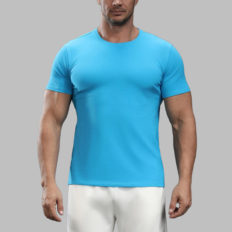 Mens Casual Sports 95%cotton 5%spandex Tshirt L-325338