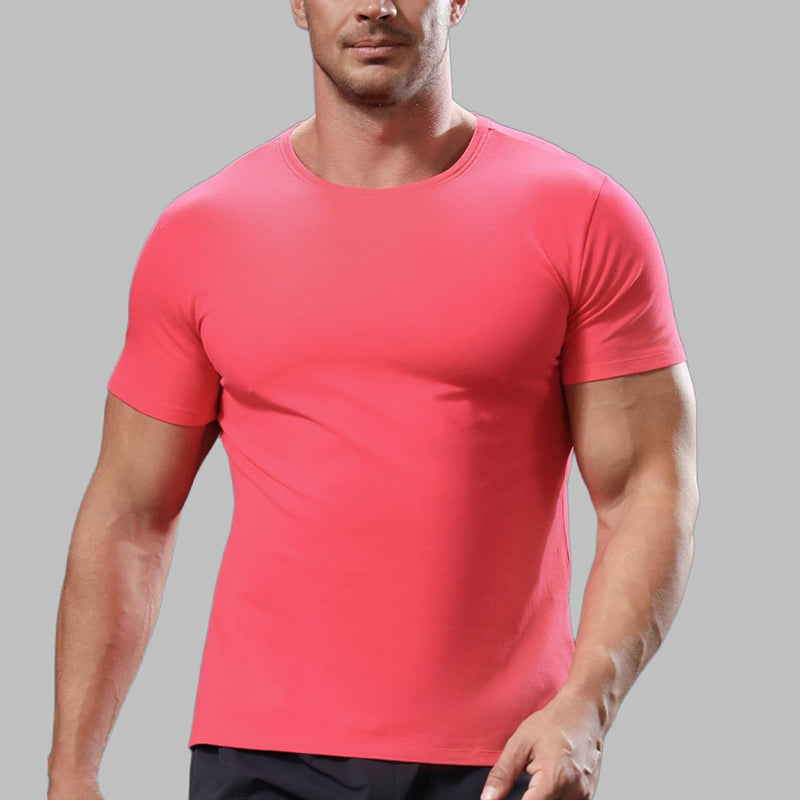 Mens Casual Sports 95%cotton 5%spandex Tshirt L-325338