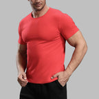 Mens Casual Sports 95%cotton 5%spandex Tshirt L-325338