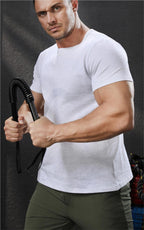 Mens Casual Sports 95%cotton 5%spandex Tshirt L-325338