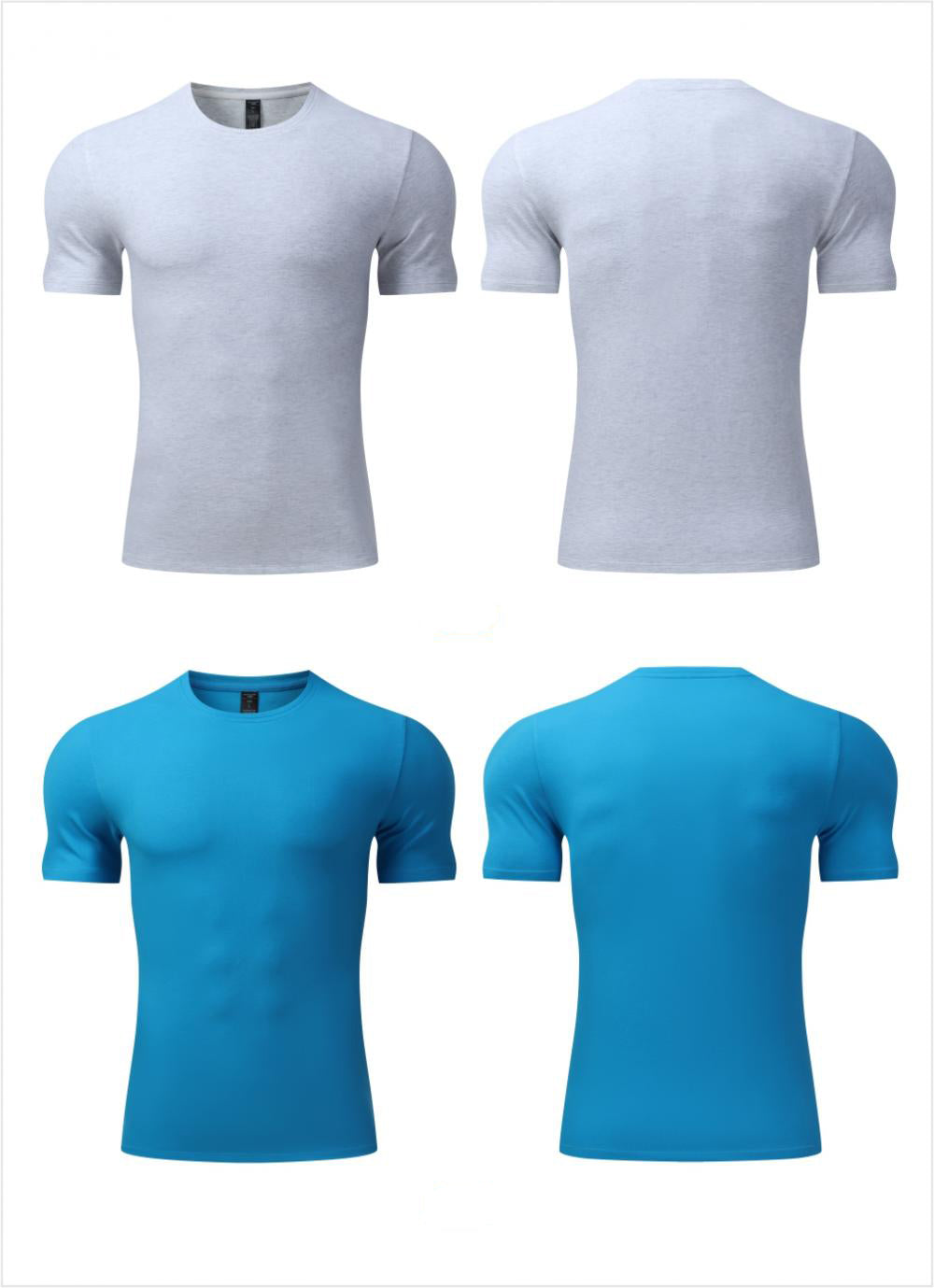 Mens Casual Sports 95%cotton 5%spandex Tshirt L-325338