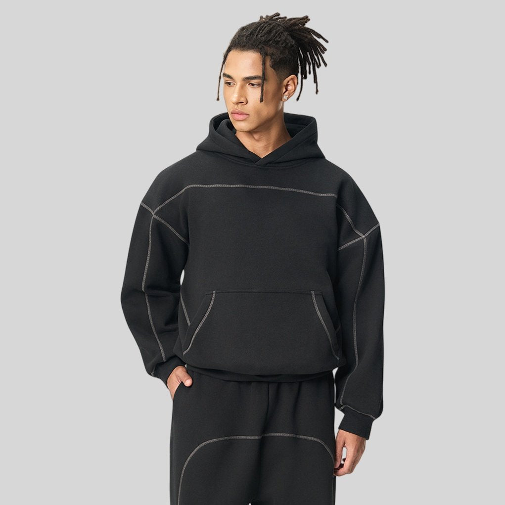 Mens Oversized 36.8%cotton 57.4%polyester 5.8%other fibers hoodie Set L915-M8315-K7315 print logo 34