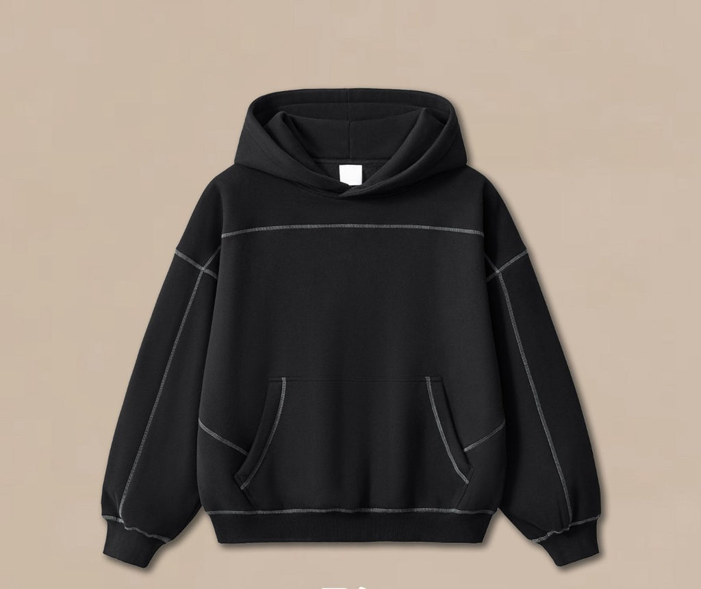 Mens Oversized 36.8%cotton 57.4%polyester 5.8%other fibers zip hoodie Sweatpants Set L915-M8315-K7315 - hoodie print logo 12