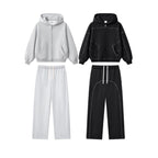 Mens Oversized 36.8%cotton 57.4%polyester 5.8%other fibers zip hoodie Sweatpants Set L915-M8315-K7315 - sweatpant print logo 5