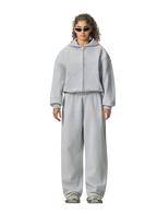 Mens Oversized 36.8%cotton 57.4%polyester 5.8%other fibers zip hoodie Sweatpants Set L915-M8315-K7315