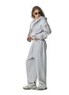 Mens Oversized 36.8%cotton 57.4%polyester 5.8%other fibers zip hoodie Sweatpants Set L915-M8315-K7315