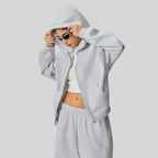 Mens Oversized zip hoodie Sweatpants Set - Honfitwear
