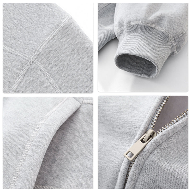 Mens Oversized 36.8%cotton 57.4%polyester 5.8%other fibers zip hoodie Sweatpants Set L915-M8315-K7315