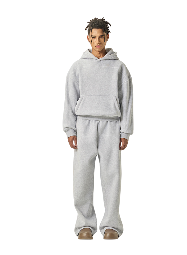 Mens Oversized 36.8%cotton 57.4%polyester 5.8%other fibers zip hoodie Sweatpants Set L915-M8315-K7315