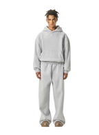 Mens Oversized 36.8%cotton 57.4%polyester 5.8%other fibers zip hoodie Sweatpants Set L915-M8315-K7315
