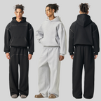 Mens Oversized 36.8%cotton 57.4%polyester 5.8%other fibers zip hoodie Sweatpants Set L915-M8315-K7315