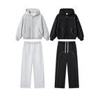 Mens Oversized 36.8%cotton 57.4%polyester 5.8%other fibers zip hoodie Sweatpants Set L915-M8315-K7315