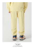 Children Casual Joggers 100% cotton Kids Pants LL-BK16 print logo 36
