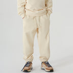 Children Casual Joggers 100% cotton Kids Pants LL-BK16 print logo 14