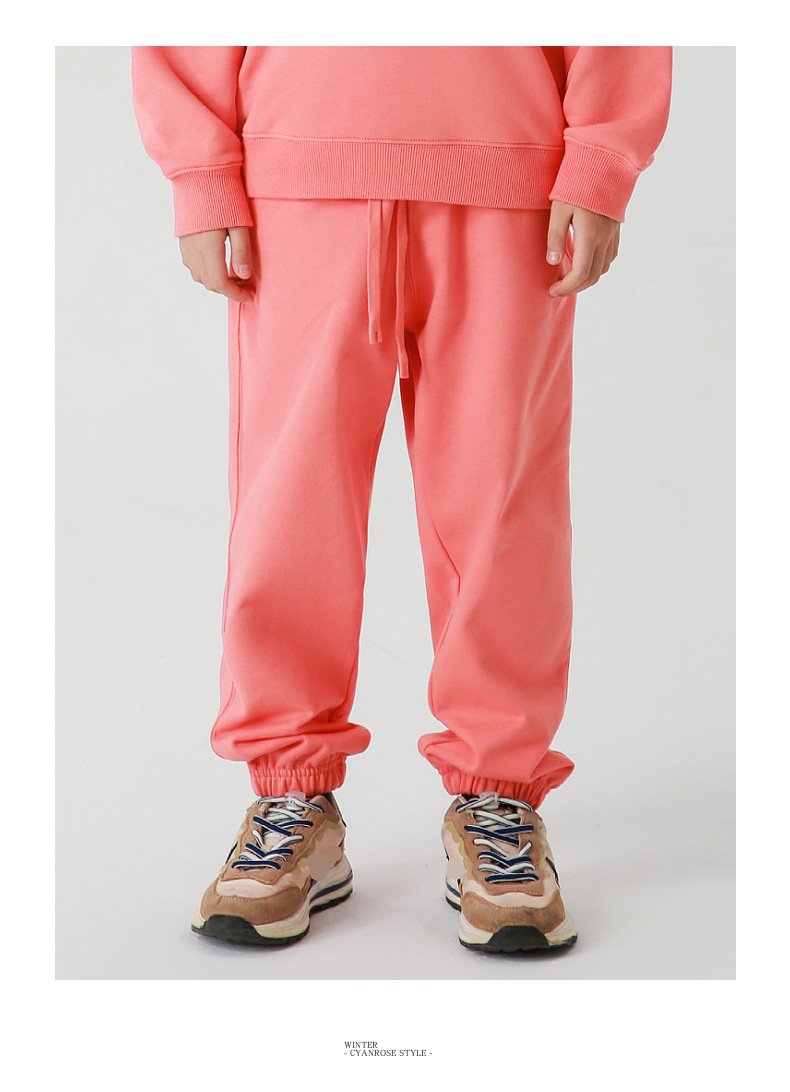 Children Casual Joggers 100% cotton Kids Pants LL-BK16 print logo 34