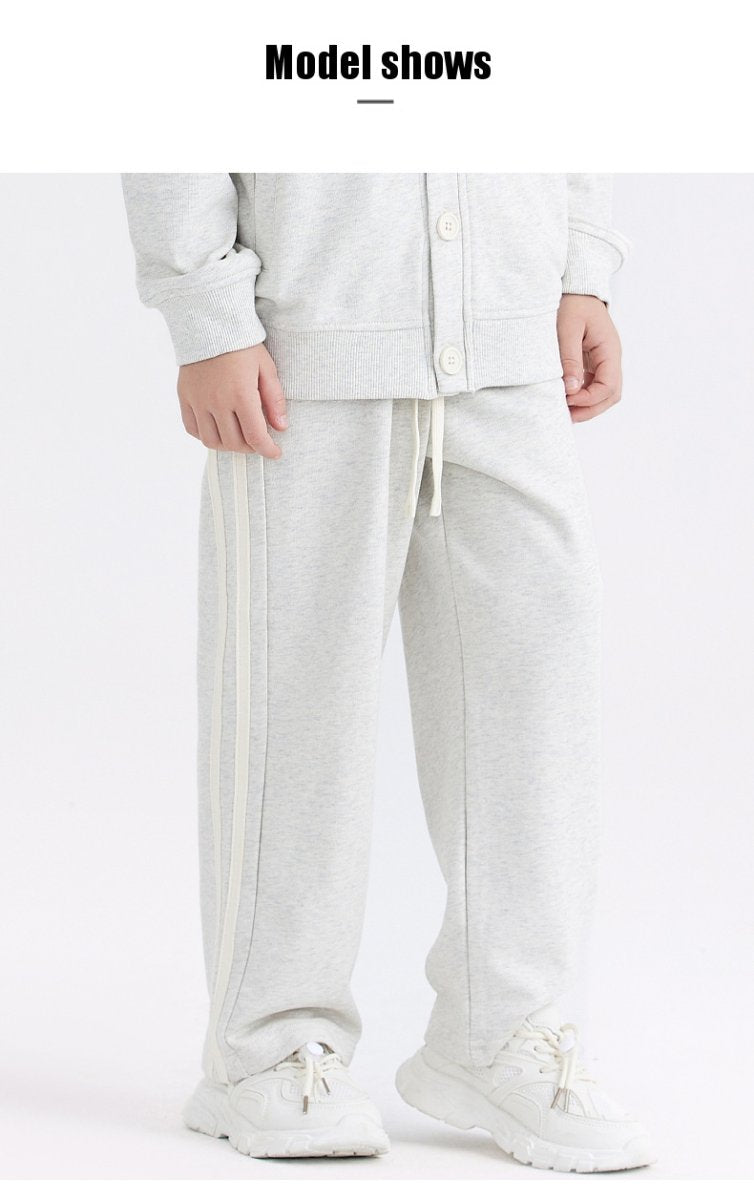 Children Sports Joggers 100% cotton Pants Kids LL-BK26 print logo 21