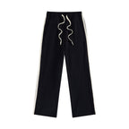 Children Sports Joggers 100% cotton Pants Kids LL-BK26 print logo 8